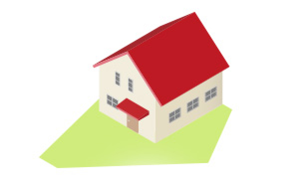 いびつな形の土地